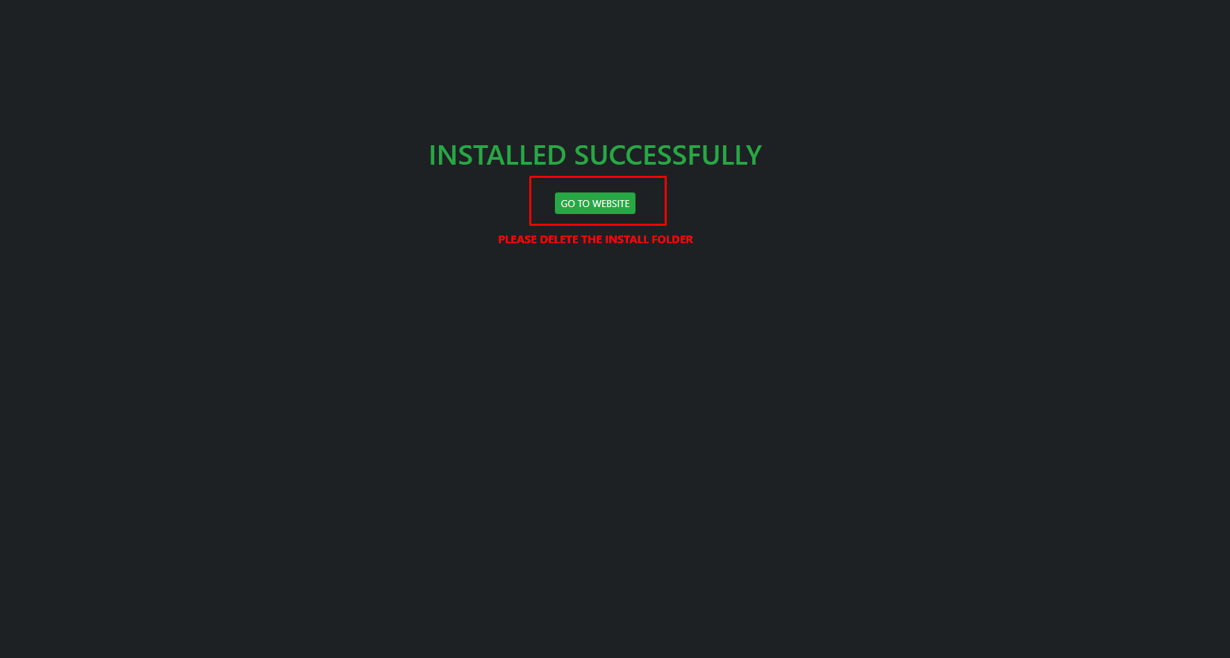 Installed Successfully image